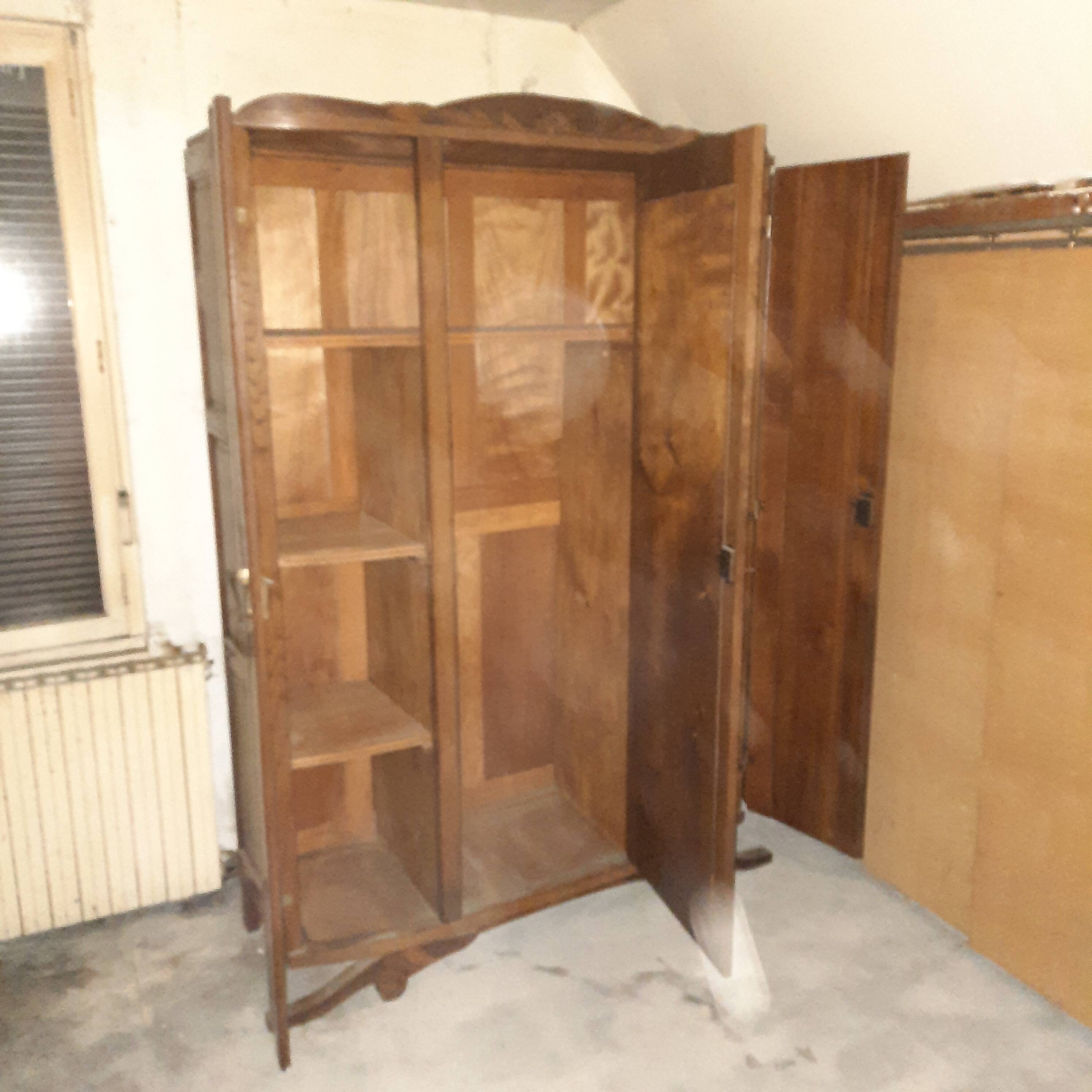 Armoire chêne massif années 1950