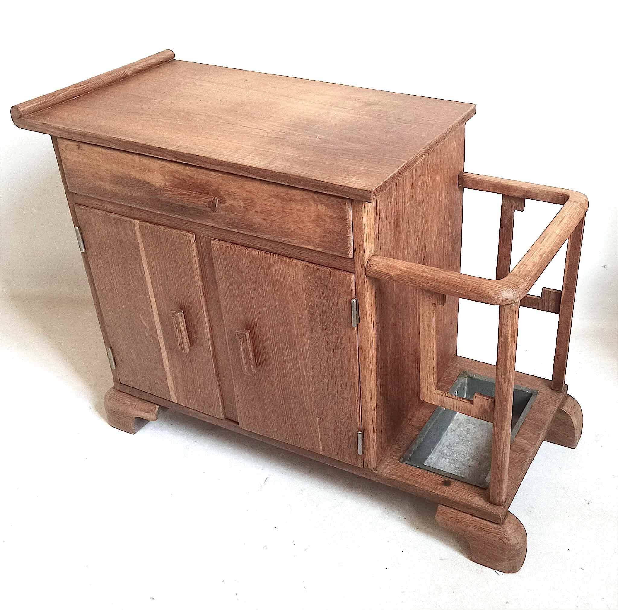 Small Art Deco entryway cabinet, 80 cm wide