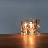 Vintage German table lamp in glass TA 14 Cube by Peill & Putzler, 1970s.