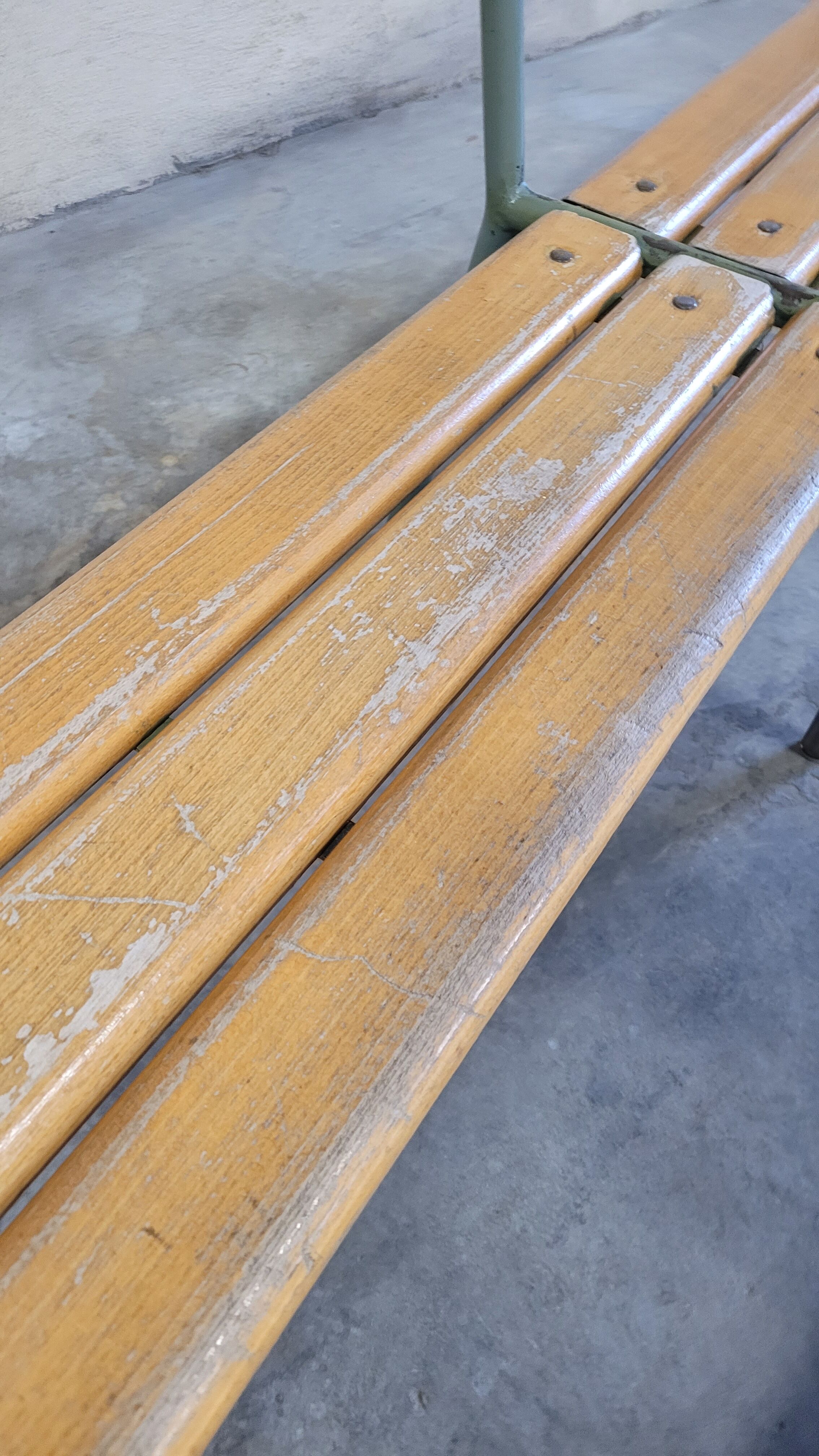 Pair of kindergarten benches for children made in 1950