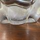2 crystal salters and their crystal spoons "Daum France"