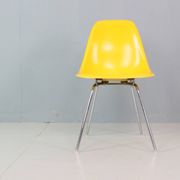 Charles & Ray Eames Set of 4 Yellow "La Fonda" Chairs for Herman Miller, 1960