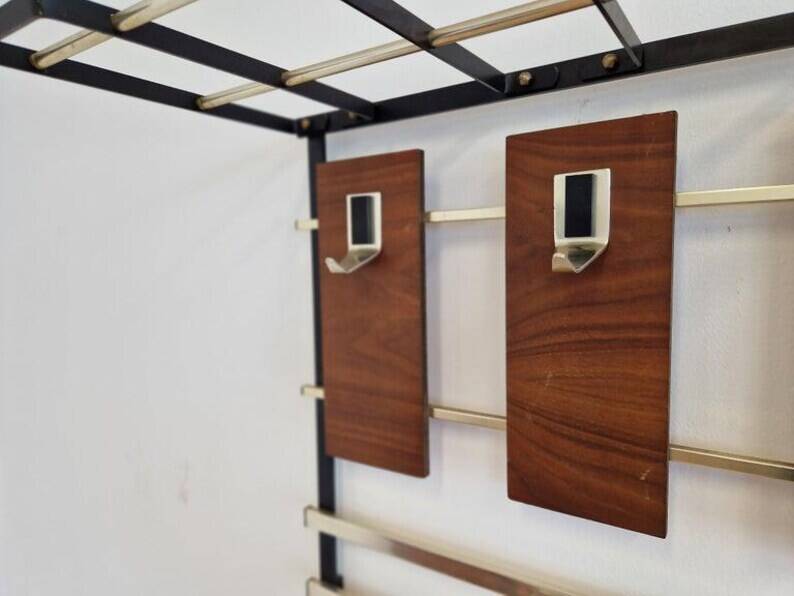 Mid-Century Rare Wall Coat Rack, Germany, 1970s