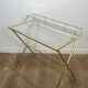 Neoclassical Gradine Desk in Brass and Glass, Attributed to the Mai