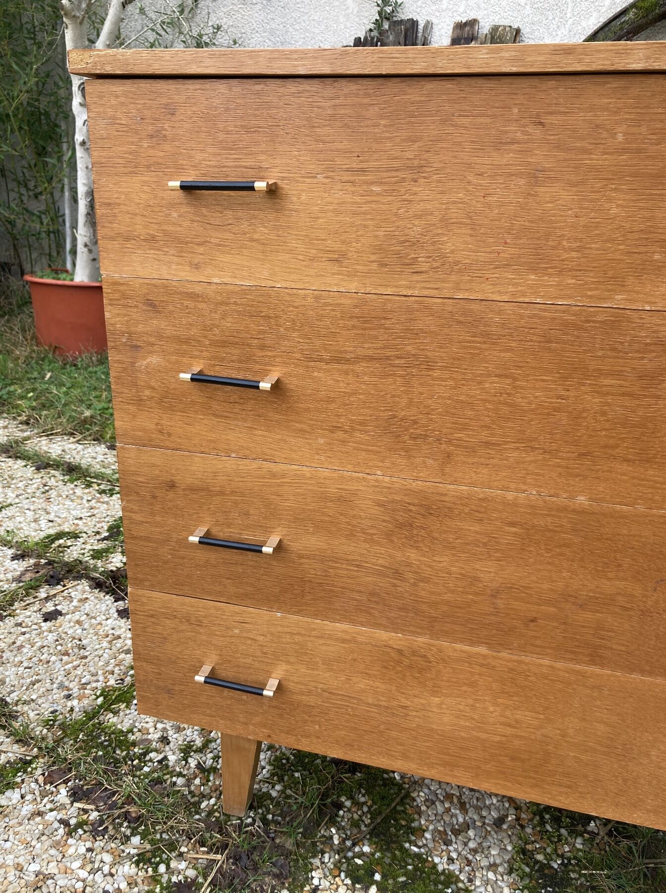 Commode pieds compas vintage