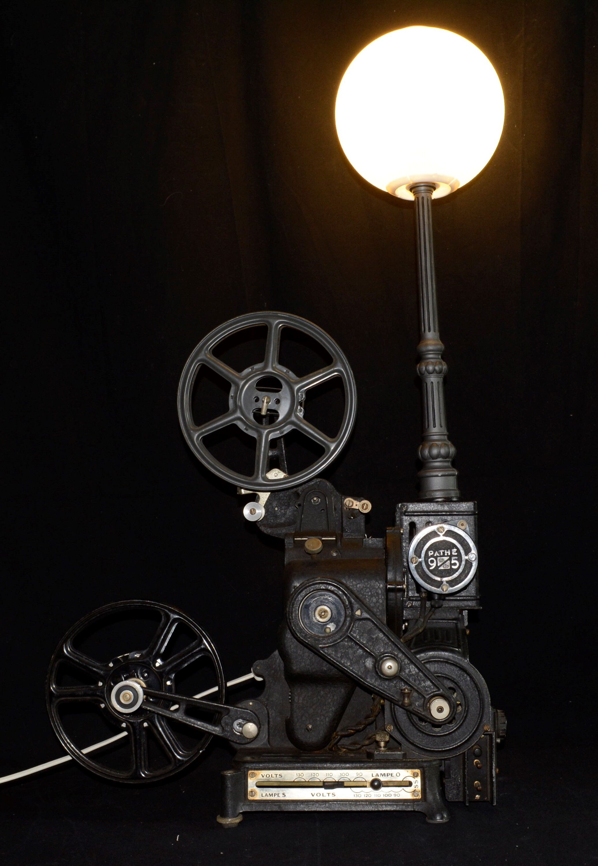 Cinema projector lamp Pathé Lux 1931, atypical industrial.