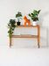 Vintage wooden and glass serving trolley
