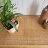 Rattan and cane desk