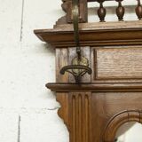 Napoleon III wardrobe in walnut, late 19th century, 3 mirrors, marble.