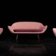 Vintage Mid-Century Space Age Velour Lounge Set from Paged, 1972, Set of 3