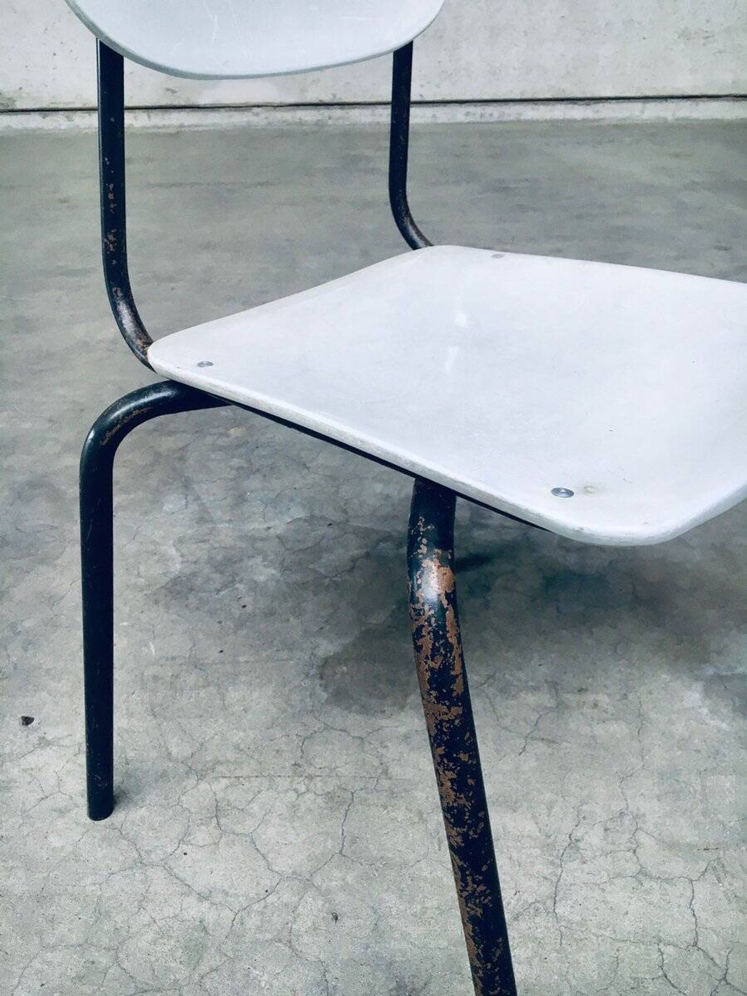 Industrial Dutch Stacking Chairs, 1960s, Set of 10