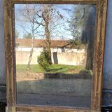 Ancien miroir doré 19 ème