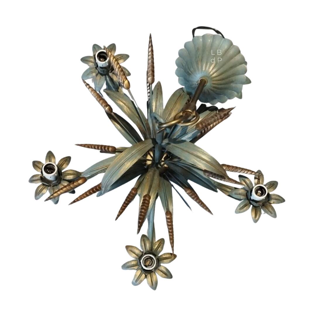 Chandelier, "Wheat Ears" suspension by Masca - circa 1970