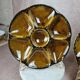 Set of 8 Gien oyster plates, magnificent vintage service.