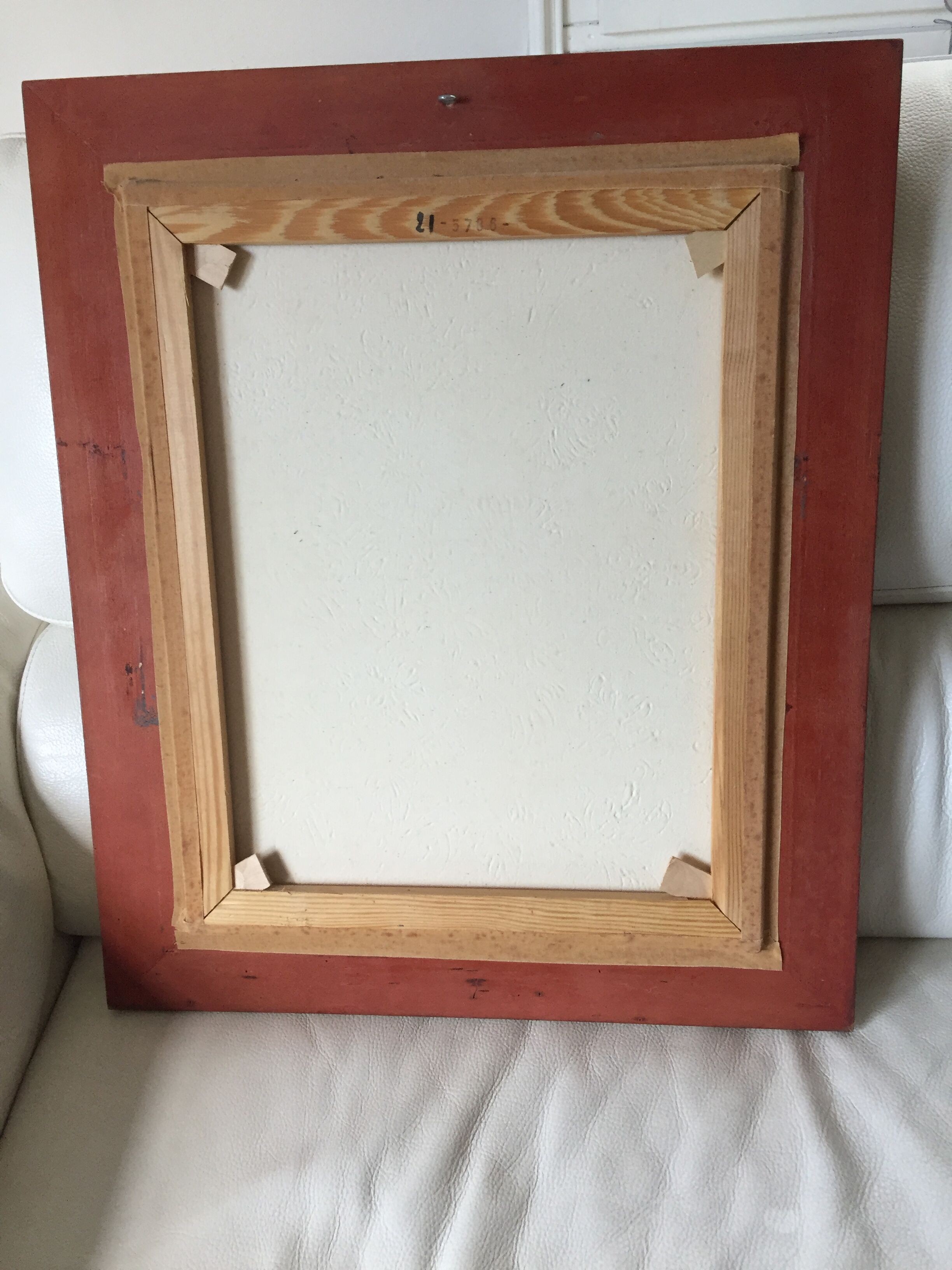 Oil on canvas framed by Sonja Navratil