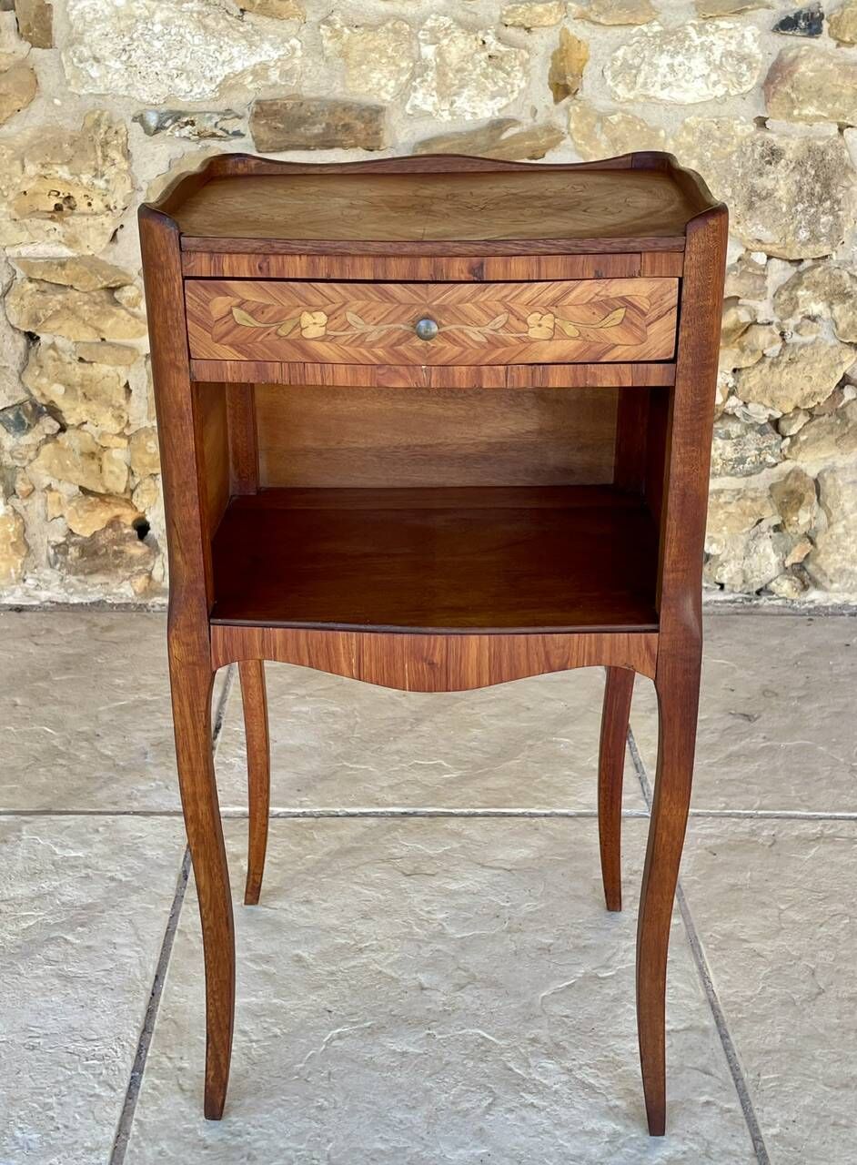 Paire de chevets , Style Louis XV en Palissandre