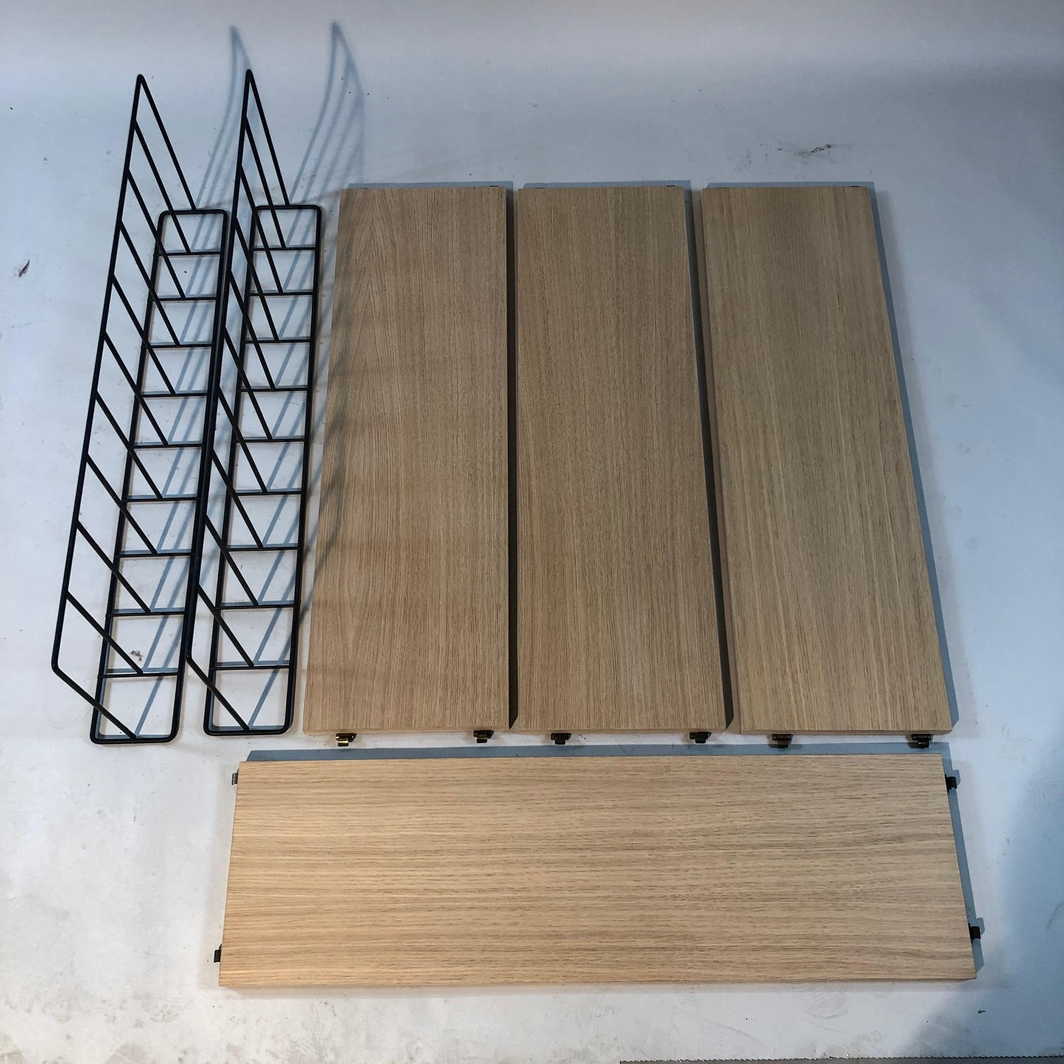 Vintage oak shelf 1960