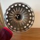 Suspension vintage luminaire chromé seventies