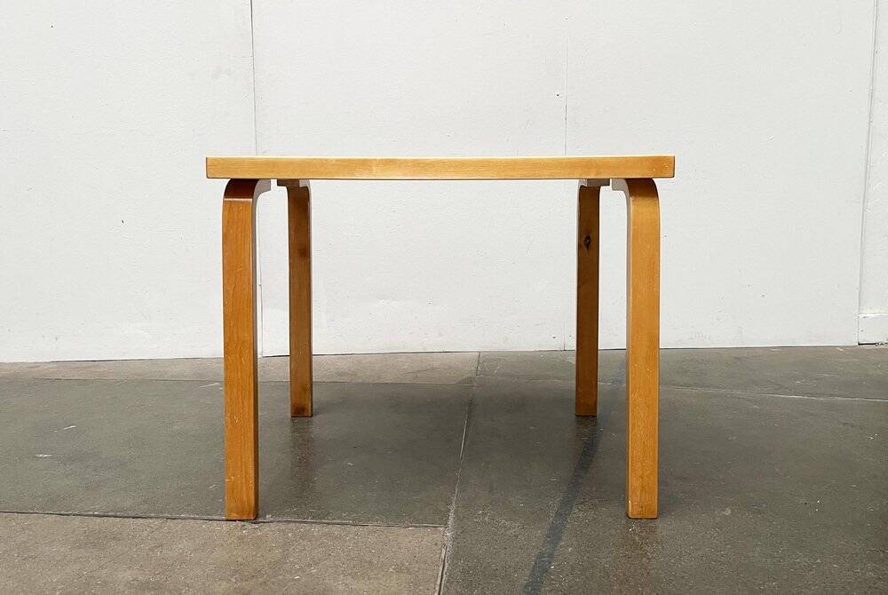 Mid-century red dining table or desk by Alvar Aalto for Artek, 1960s