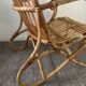 1970s rattan children's armchair