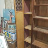 Library in wenge, ash and pine around 1930