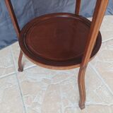 English pedestal table 3 mahogany trays
