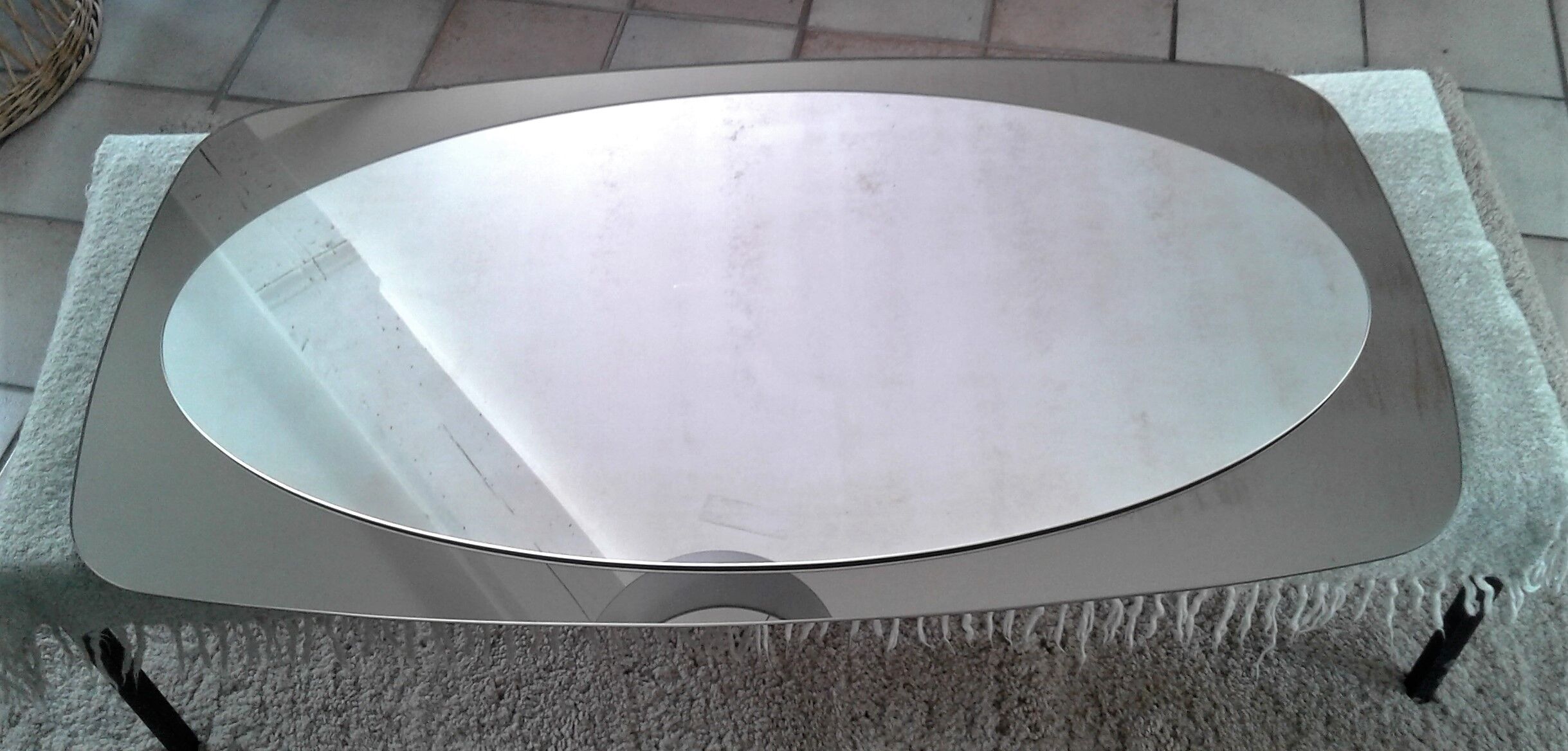 Mirror 2 shades years 70 -  111x61cm