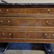 Mahogany commode with mahogany veneer from the Louis XVI period - late 18th century.