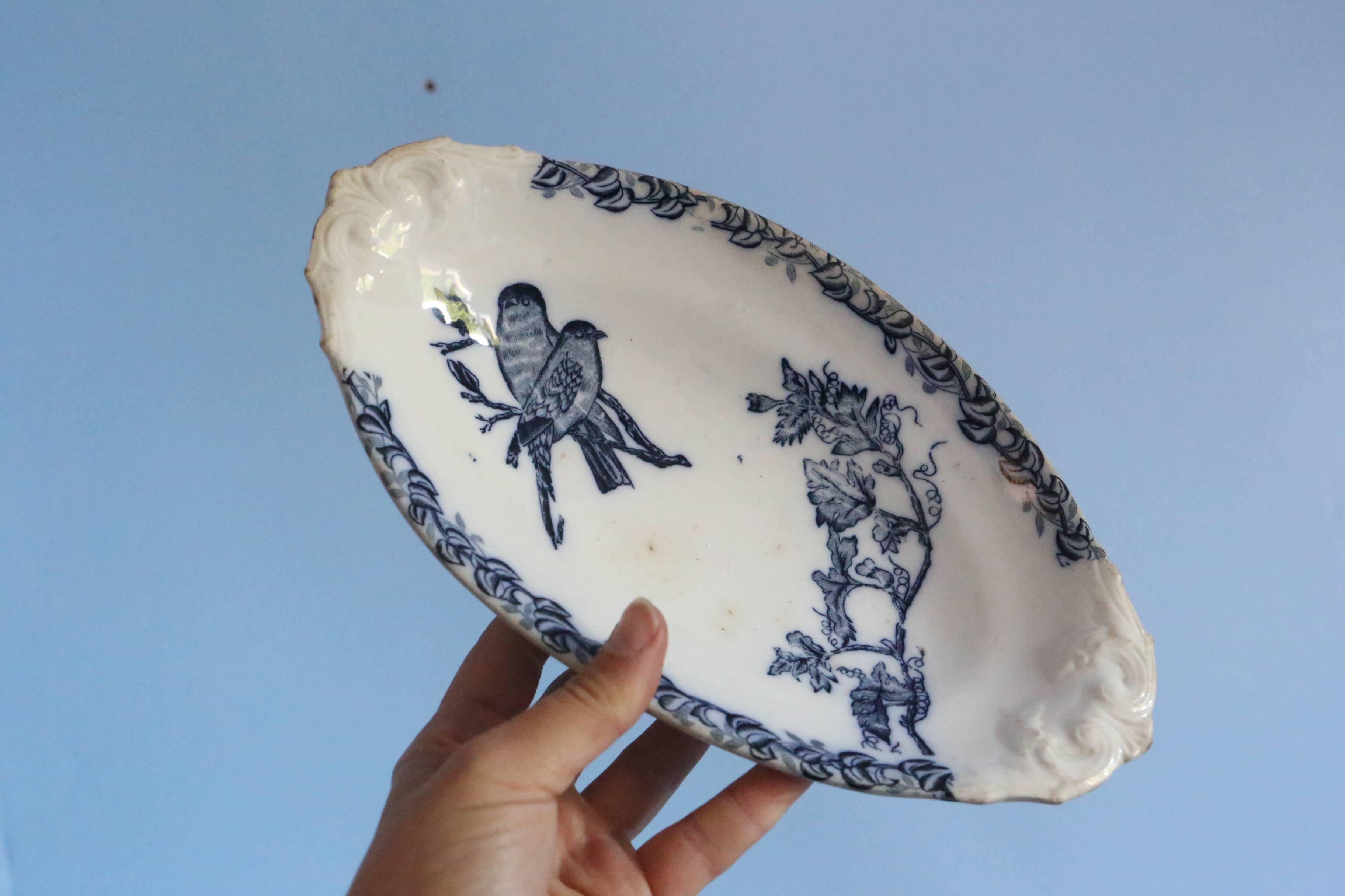 19th century iron clay dish