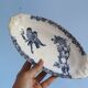 19th century iron clay dish