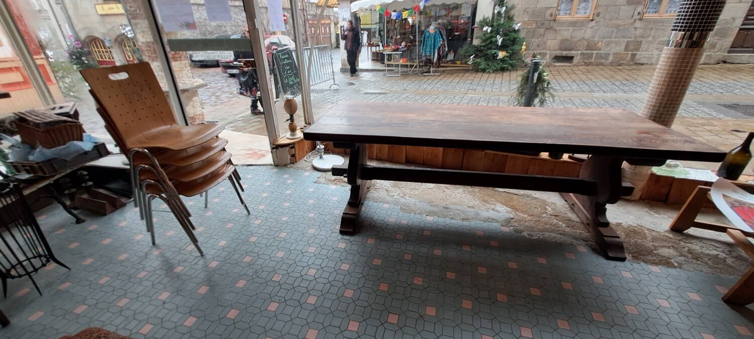 Monastery table early 20th century oak
