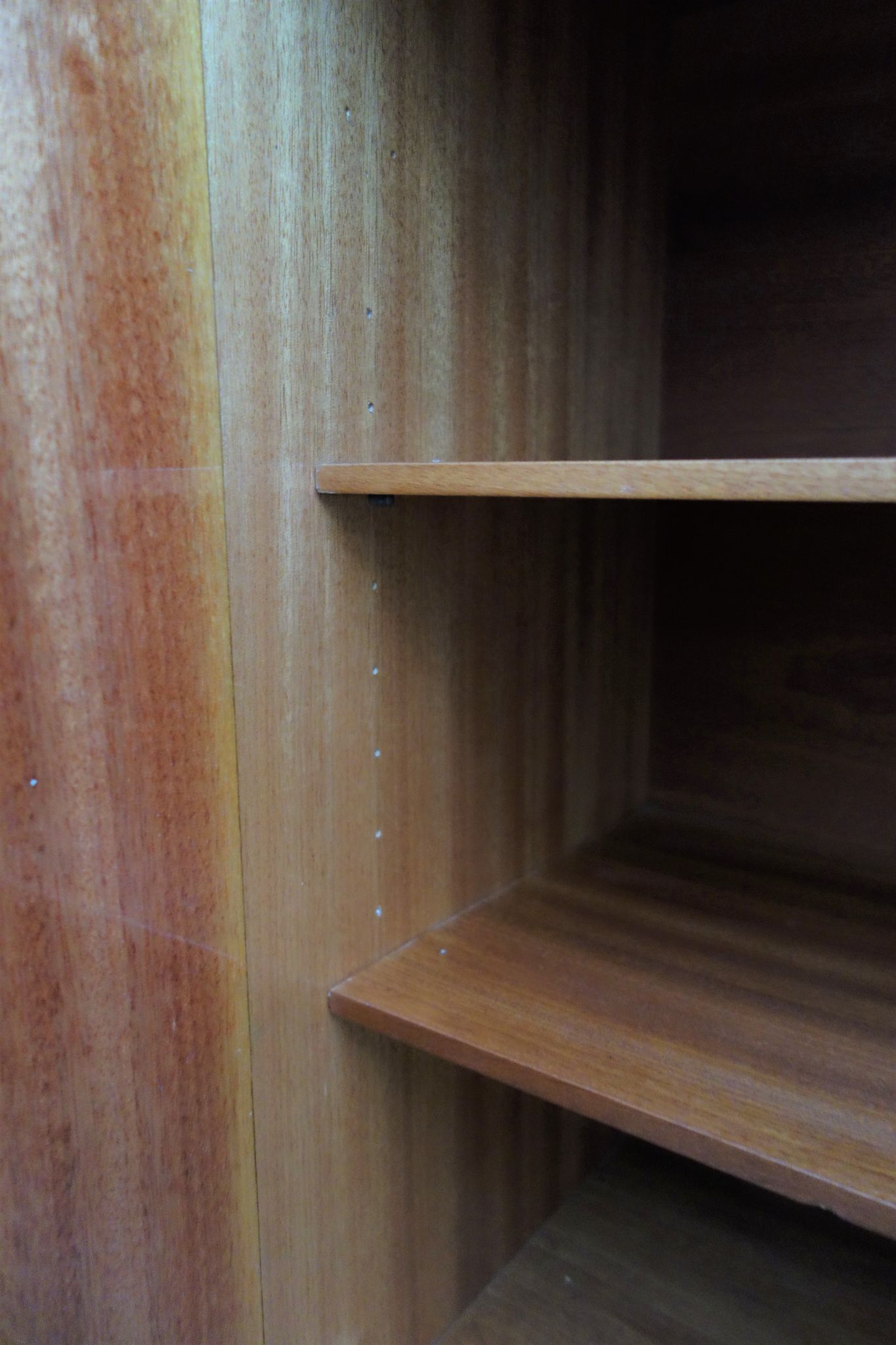 Highboard in two-tone wood with showcase part 1960s by Jitona Czech republic