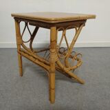 Bamboo and rattan bedside table from the 60s/70s