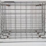 Chrome steel mail sorter, 70s design