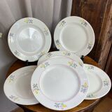 Dessert plate in porcelain, Gien