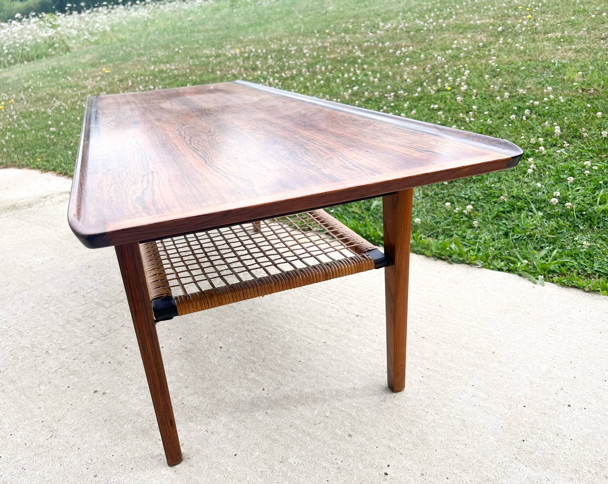 Table basse scandinave en palissandre , circa 1950:60'
