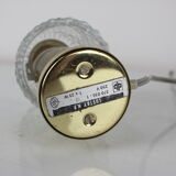 2 lampes de table en or du milieu du siècle, Kamenický Šenov, Preciosa, années 1970