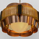 Copper pendant light by Werner Schou for Coronell Elektro. Denmark 1960s