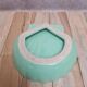 Vintage shell B. Letalle Saint-Clément celadon green with pearl decoration