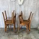 Set of 4 mismatched bistro chairs