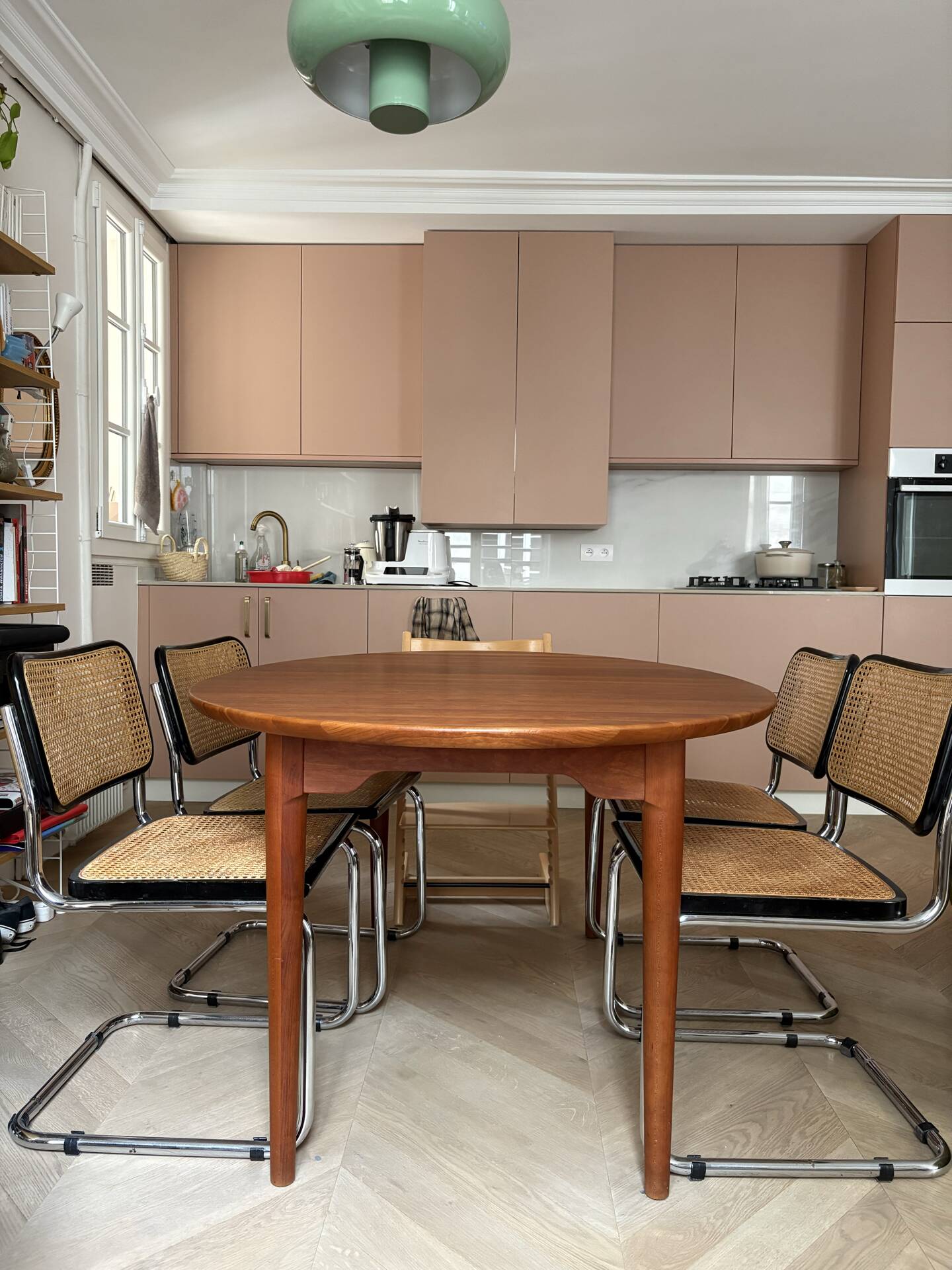 Extendable dining table in cherry wood, Søren Nissen & Ebbe Gehl, Denmark