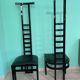 Decorative Black Lacquered Chairs, Italy, 1970, Set of 2