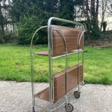Folding Formica trolley/serving table