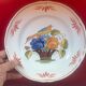 Set of 3 plates Basket Faience of Pornic Bouquets bird