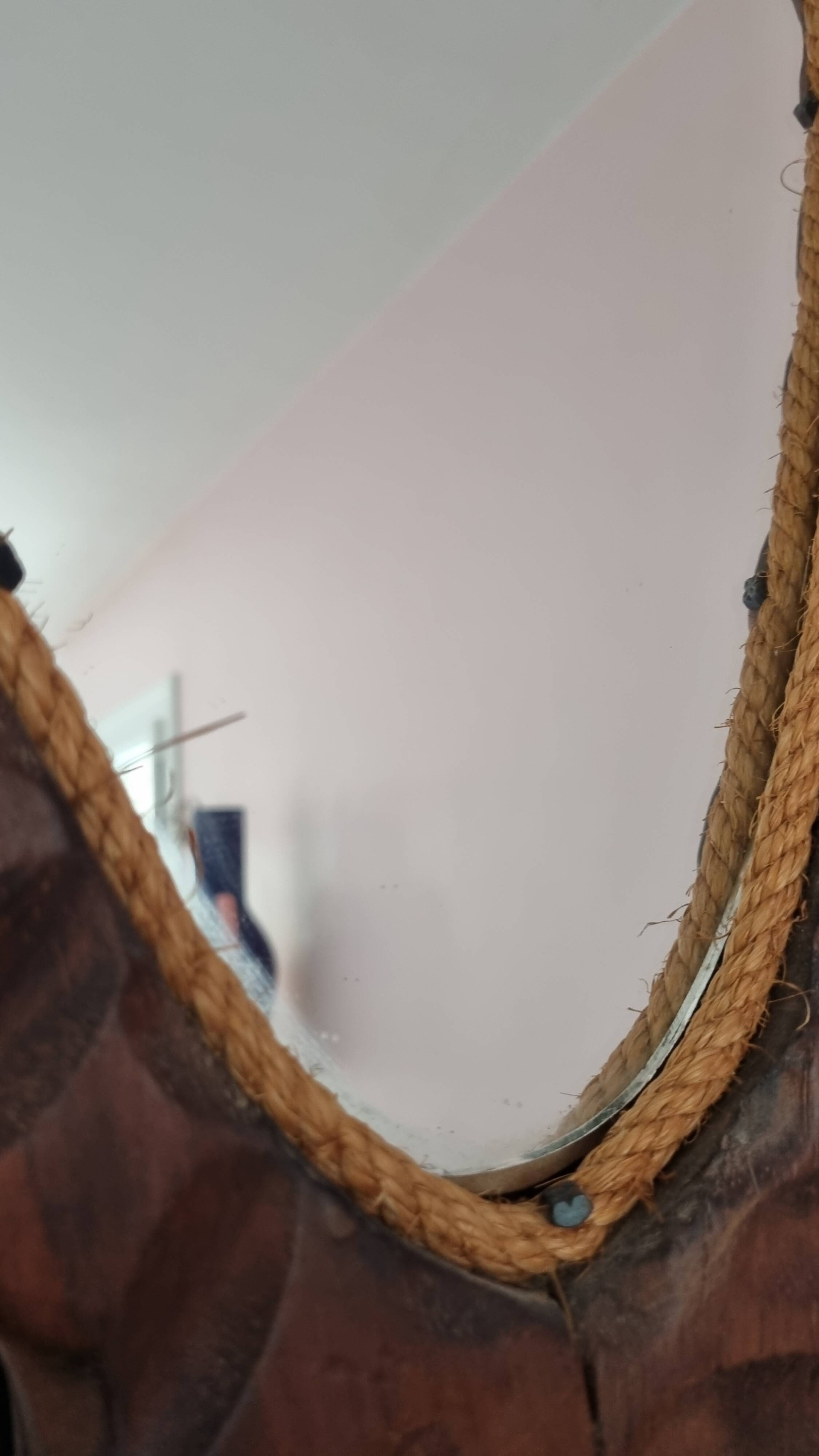 Brutalist vintage mirror