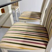 6 thonet gebruder designer chairs with crackle lacquer finish, 1980s vintage