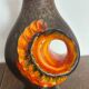 Ceramic vase Fat Lava Orange by Walter Gerhards 1960