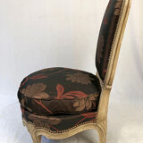 Louis XV style chair in lacquered wood XXth