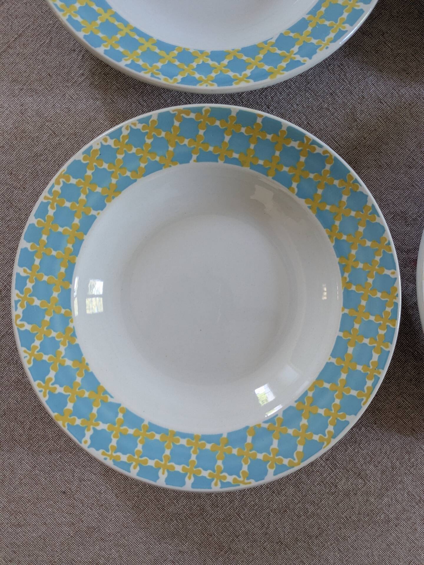 Assiettes creuses Digoin Sarreguemines 
