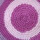 Tapis contemporain ora tressé en coton (73cm), édition unique